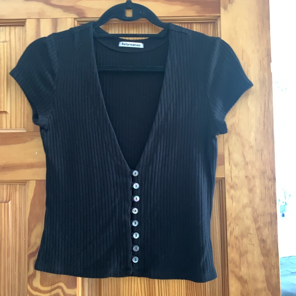Low cut reformation top